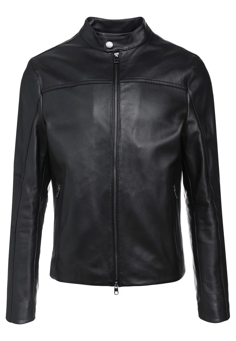 Michael Kors Homme BASIC RACER JACKET Veste En Cuir Black 6 Michael Kors Homme BASIC RACER JACKET Veste En Cuir Black – Image 6