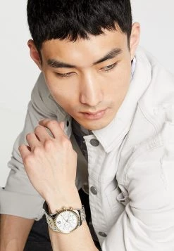 Michael Kors Homme LEXINGTON Montre à Aiguilles Silver Coloured/gold Coloured