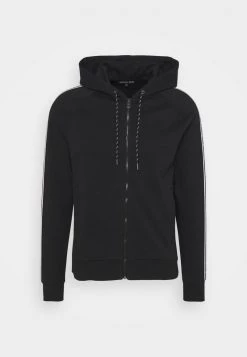 Michael Kors BLOCKED LOGO HOODIE Sweat à Capuche Zippé Black Homme -Michael Kors Soldes Boutique ee4ccb52a1c84015acd80742574fe6ec