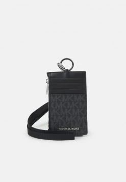Michael Kors LANYARD ZIP CASE UNISEX Portefeuille Black